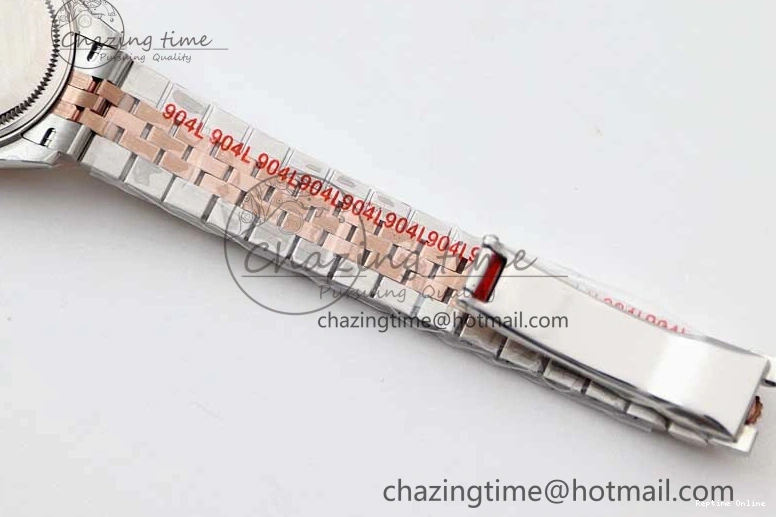 0511 Lady DateJust 28 SS RG TWF 1:1 Best Edition Green Dial Diamonds Markers on Jubilee Bracelet NH Trendsetting 2130